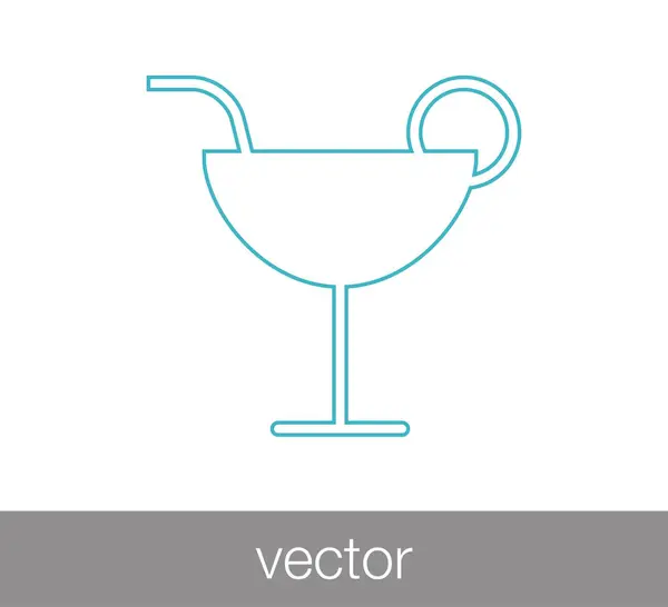 Boire Icône plate — Image vectorielle
