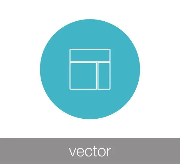 Icono de diseño de diapositivas — Vector de stock