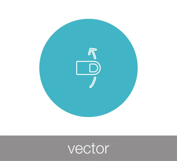 Toca el icono del gesto — Vector de stock