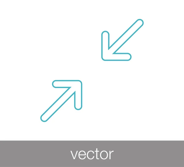 Ikona symbolu šipky. — Stockový vektor