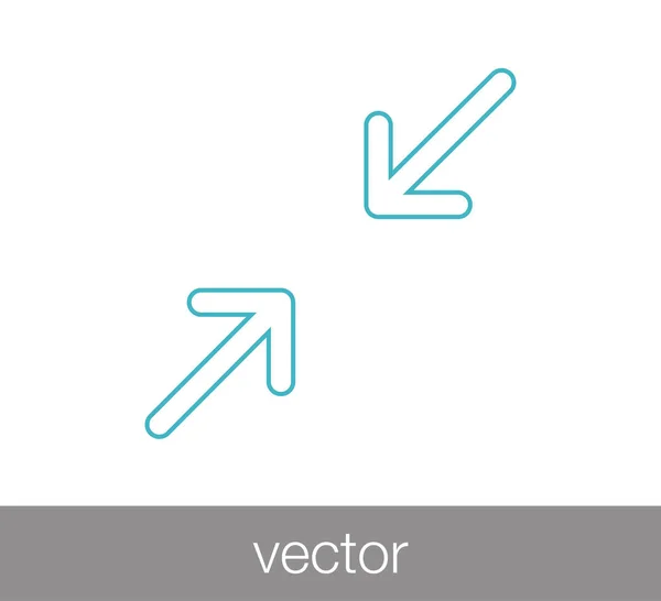 Ícone de símbolo de seta. — Vetor de Stock