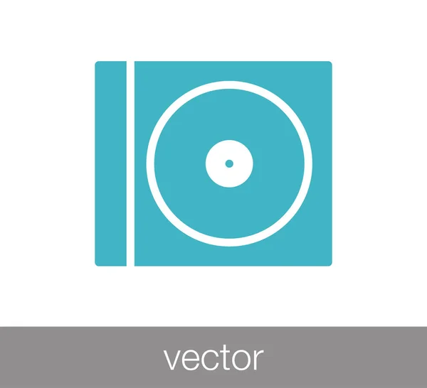 Значок компакт-диска — стоковый вектор