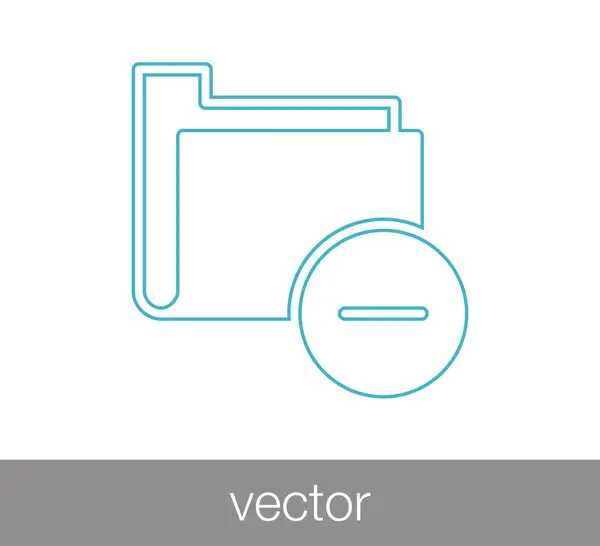 Ordner Flat Icon — Stockvektor
