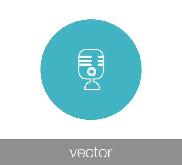 Mikrofon-web ikon — Stock Vector