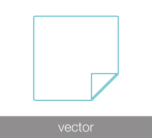 Ilustrasi ikon dokumen - Stok Vektor