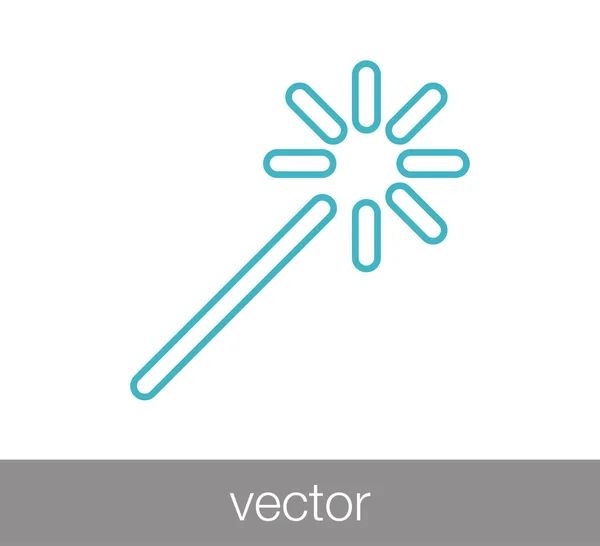 Ícone de ferramenta varinha mágica — Vetor de Stock