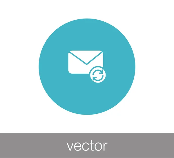E-Mail-Symbol neu laden — Stockvektor