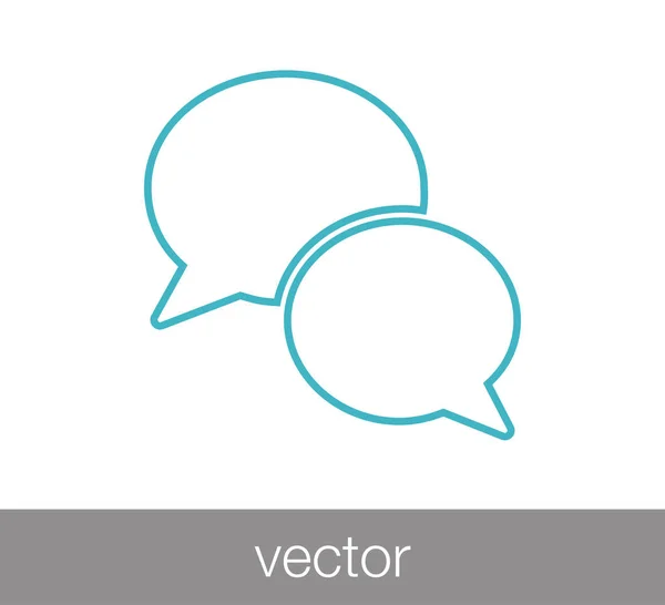 Pictogram van de commentaar van de chat — Stockvector