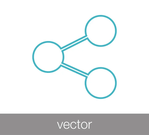 Ícone de conceito de rede social . — Vetor de Stock