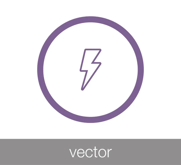 Lightning web icon — Stock Vector
