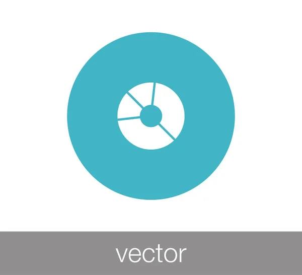 Icono de disco compacto — Vector de stock