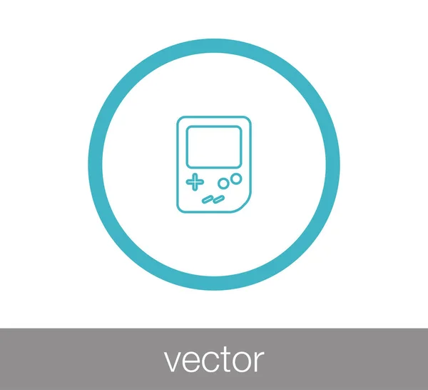 Icono de consola de juegos — Vector de stock