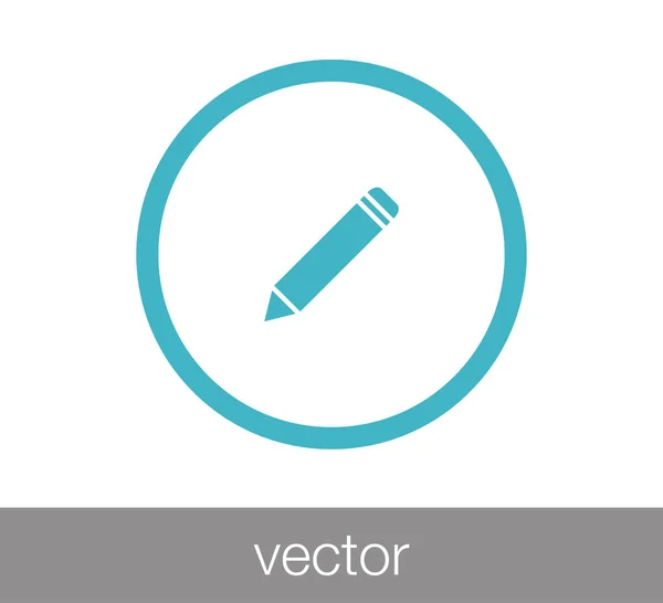 Illustration mit Bleistift-Symbol — Stockvektor