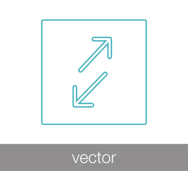Ikona šipky transferu — Stockový vektor