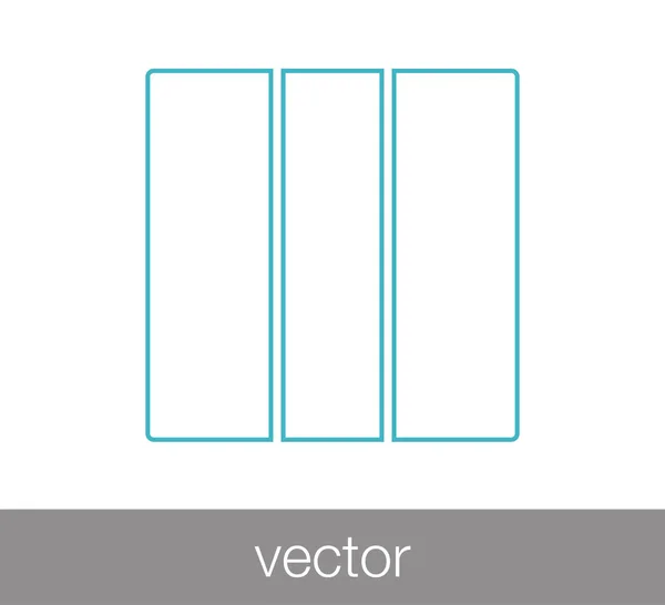 Ícone de layout de slides —  Vetores de Stock