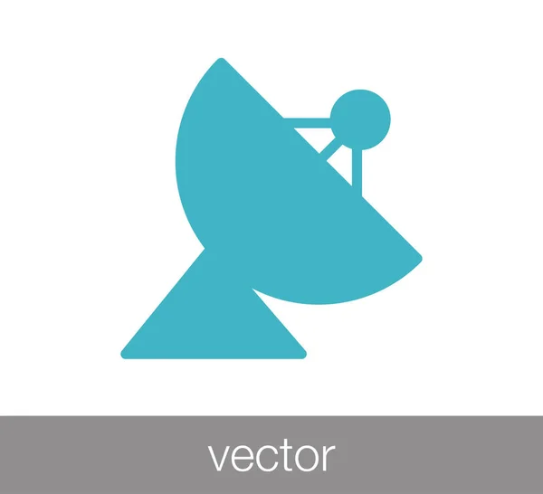 Icono web de la antena . — Vector de stock