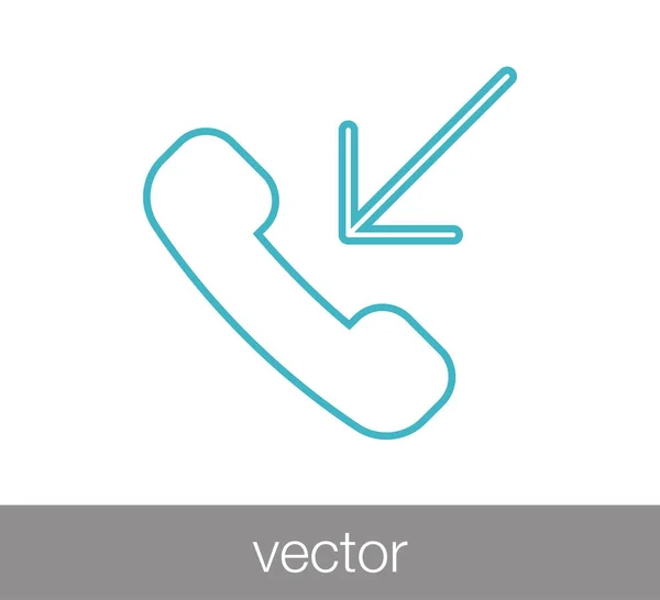 Ícone web telefone — Vetor de Stock