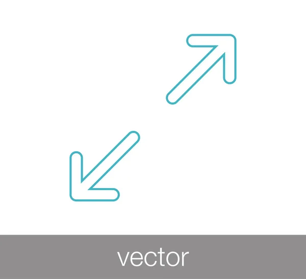 Ícone de símbolo de seta. — Vetor de Stock