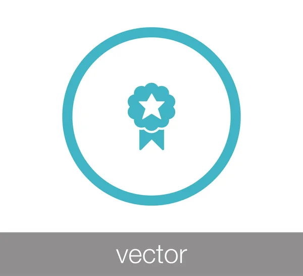 Ícone plano do emblema — Vetor de Stock