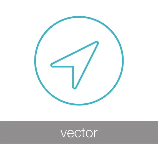Icono web de flecha — Vector de stock