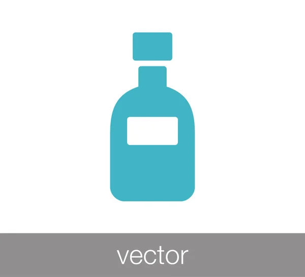 Bottle flat icon — Stock Vector