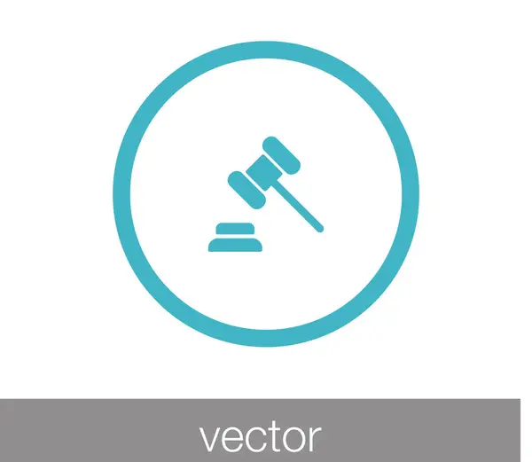 Kalapács-web ikon. — Stock Vector