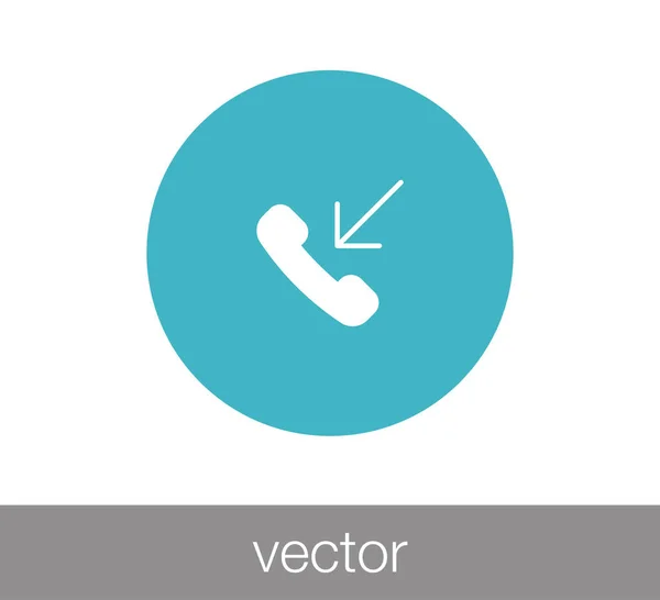 Ícone web telefone — Vetor de Stock