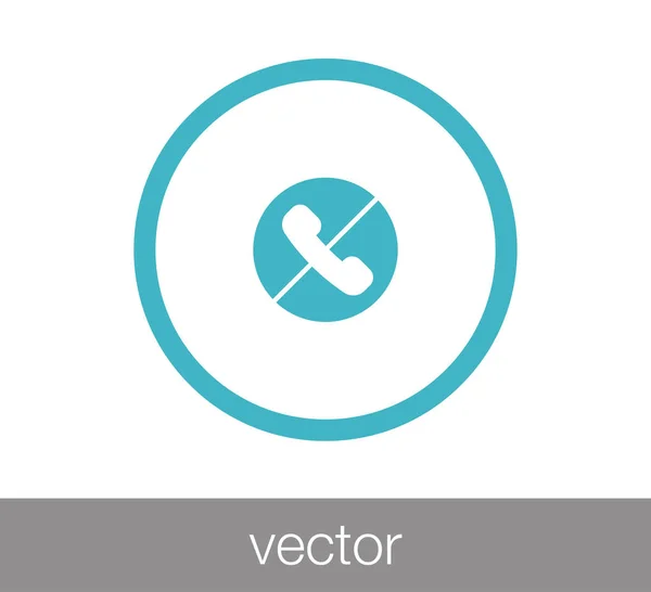 Ícone web telefone — Vetor de Stock