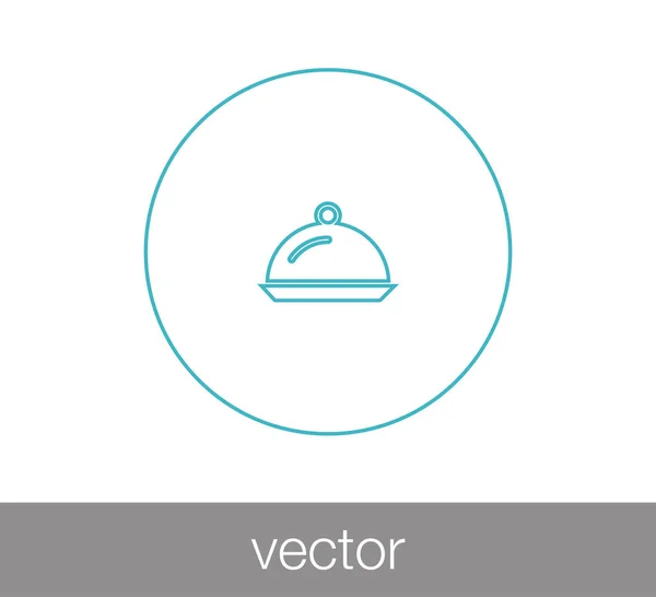 Icono de la comida restaurante — Vector de stock