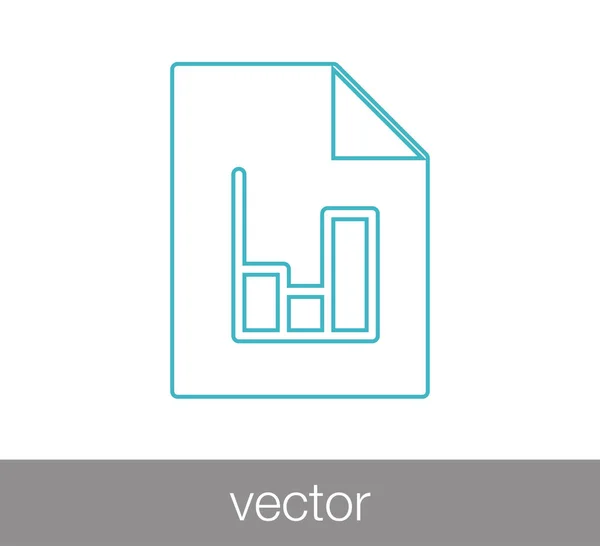 Datei flaches Symbol — Stockvektor