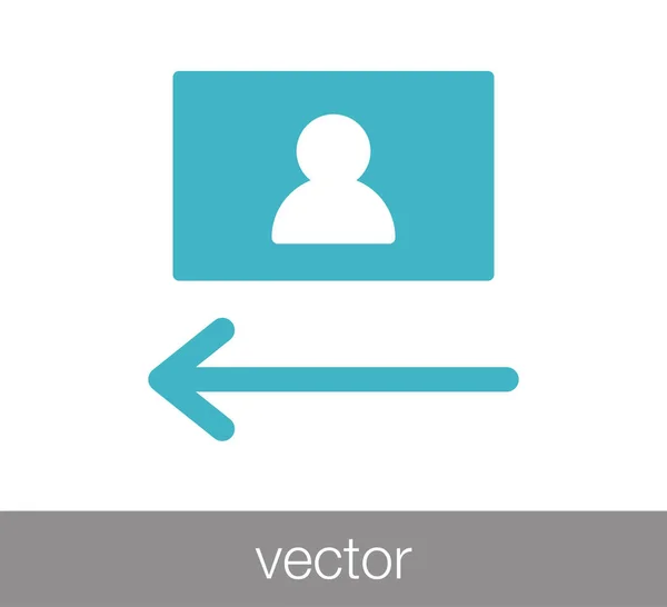 Alinear imagen icono izquierdo — Vector de stock