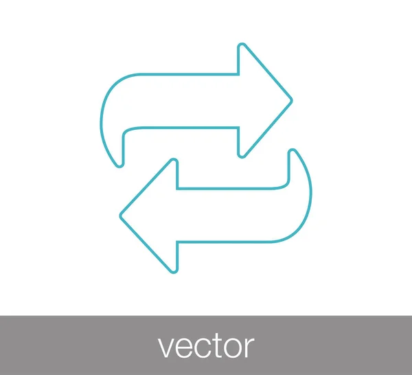 Значок Передача стрелок — стоковый вектор