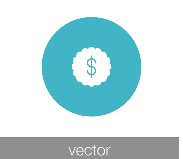 Ícone da economia financeira monetária — Vetor de Stock