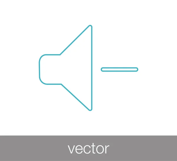 Diminuer l'icône de volume — Image vectorielle