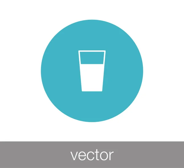 Icono de vaso de agua — Vector de stock