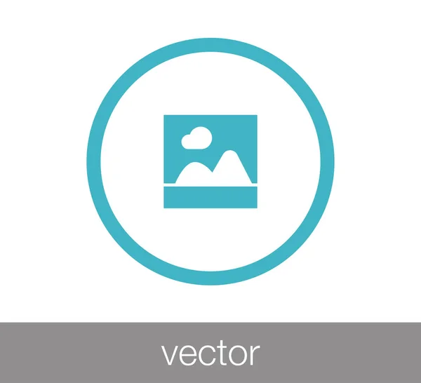 Kép ikon illusztráció. — Stock Vector