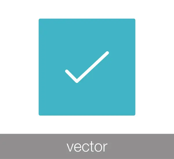 Marca de verificación icono — Archivo Imágenes Vectoriales