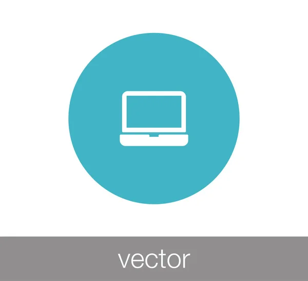 Web-Ikone Laptop — Stockvektor