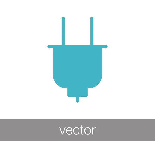 Plug web icon — Stock Vector