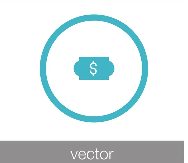 Pengar finansiella ekonomin ikonen — Stock vektor