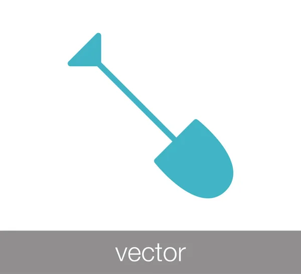 Pelle icône plate — Image vectorielle