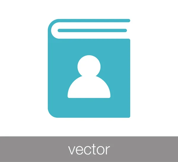 Icono de la guía telefónica — Vector de stock