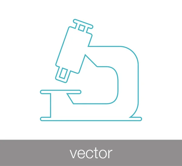 Ícone da ciência do microscópio — Vetor de Stock