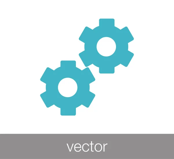 Ícone web Cogwheel . — Vetor de Stock