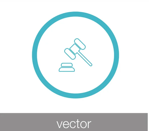 Ikona webové kladivo. — Stockový vektor