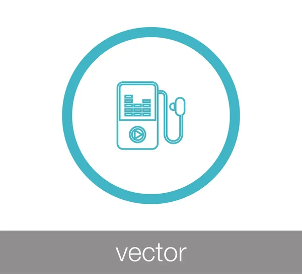 Icono del reproductor Mp-3 — Archivo Imágenes Vectoriales