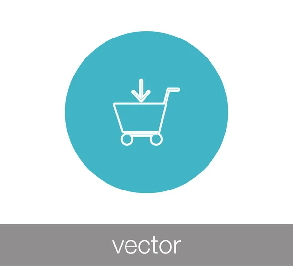 Icono del carrito de compras — Vector de stock