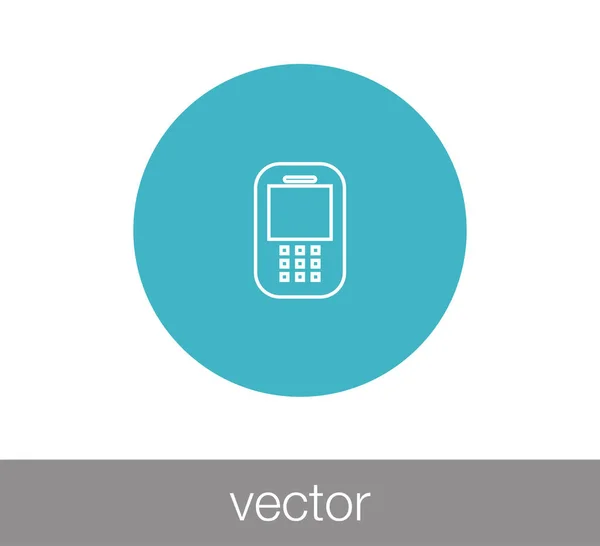 Icône web téléphone — Image vectorielle