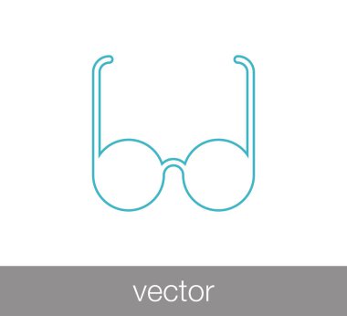 Göz gözlük simgesi.