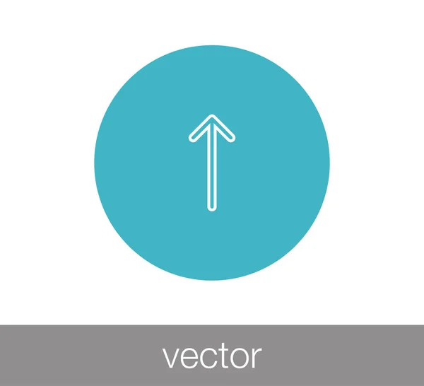 Nahoru ikonu šipky. — Stockový vektor